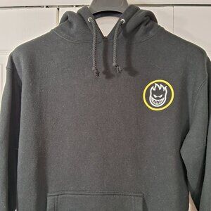 Spitfire Classic Swirl Fade Hooded Sweatshirt Black and Yellow